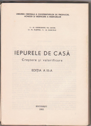 p141 002 - IEPURELE DE CASA - CRESTERE SI VALORIFICARE