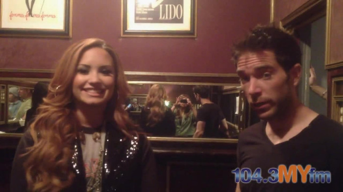 1043 MYfm\'s Ty Bentli with Demi Lovato in LA 0106