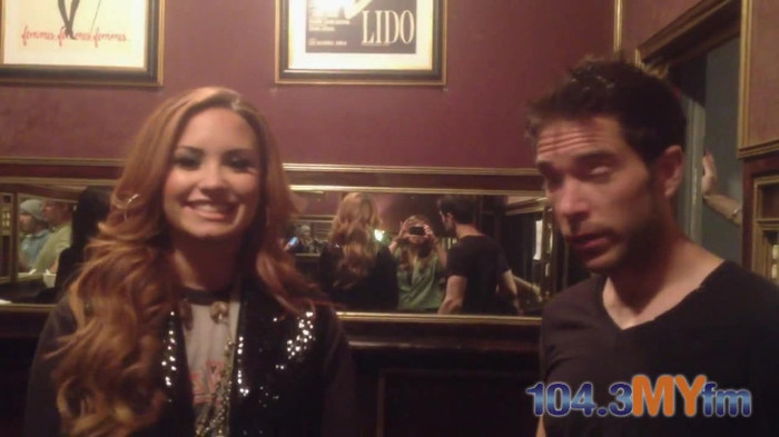 1043 MYfm\'s Ty Bentli with Demi Lovato in LA 0107