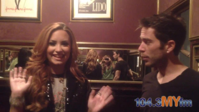 1043 MYfm\'s Ty Bentli with Demi Lovato in LA 0122