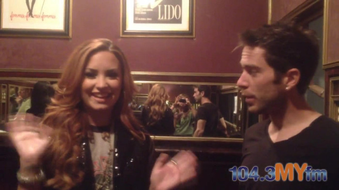 1043 MYfm\'s Ty Bentli with Demi Lovato in LA 0123