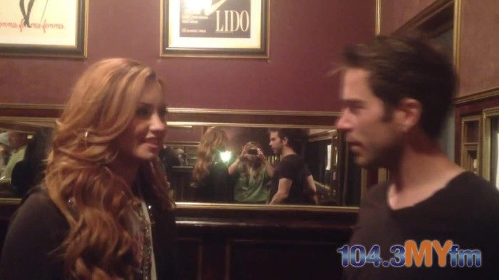 1043 MYfm\'s Ty Bentli with Demi Lovato in LA 0301