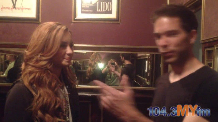 1043 MYfm\'s Ty Bentli with Demi Lovato in LA 0329