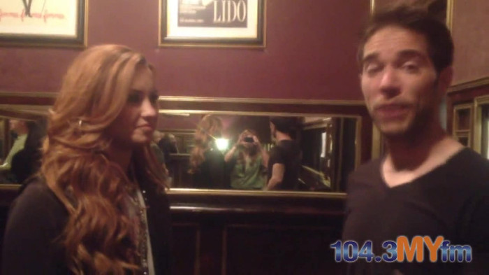1043 MYfm\'s Ty Bentli with Demi Lovato in LA 0350