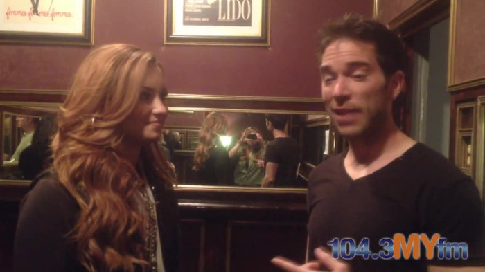 1043 MYfm\'s Ty Bentli with Demi Lovato in LA 0406