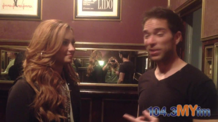 1043 MYfm\'s Ty Bentli with Demi Lovato in LA 0407