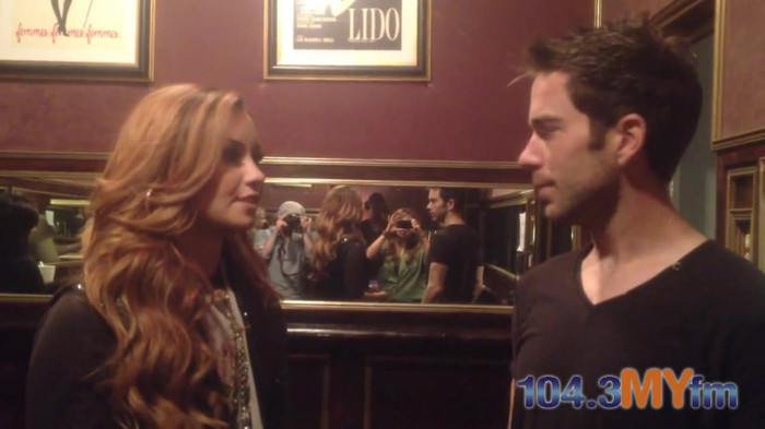 1043 MYfm\'s Ty Bentli with Demi Lovato in LA 0639