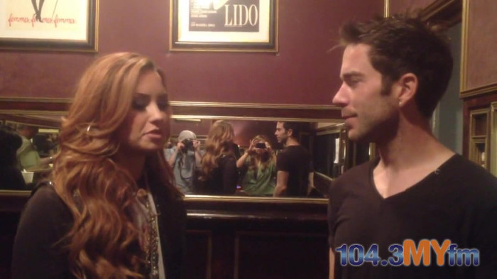 1043 MYfm\'s Ty Bentli with Demi Lovato in LA 0660
