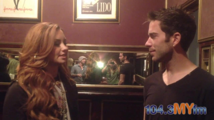 1043 MYfm\'s Ty Bentli with Demi Lovato in LA 0708