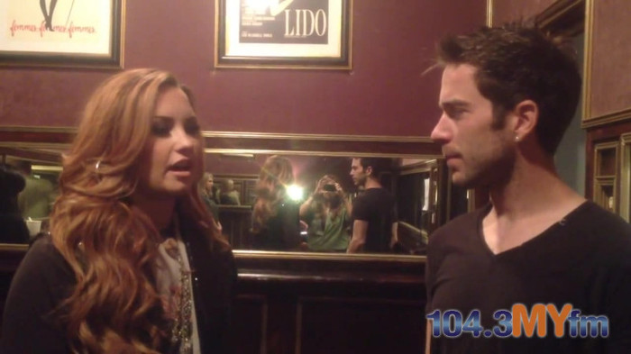 1043 MYfm\'s Ty Bentli with Demi Lovato in LA 0743