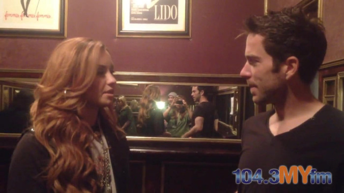 1043 MYfm\'s Ty Bentli with Demi Lovato in LA 0814
