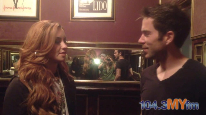 1043 MYfm\'s Ty Bentli with Demi Lovato in LA 0849
