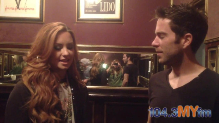 1043 MYfm\'s Ty Bentli with Demi Lovato in LA 0911 - Demi - 1043 MYfm Ty Bentli Part oo1