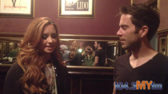 1043 MYfm\'s Ty Bentli with Demi Lovato in LA 0913 - Demi - 1043 MYfm Ty Bentli Part oo1
