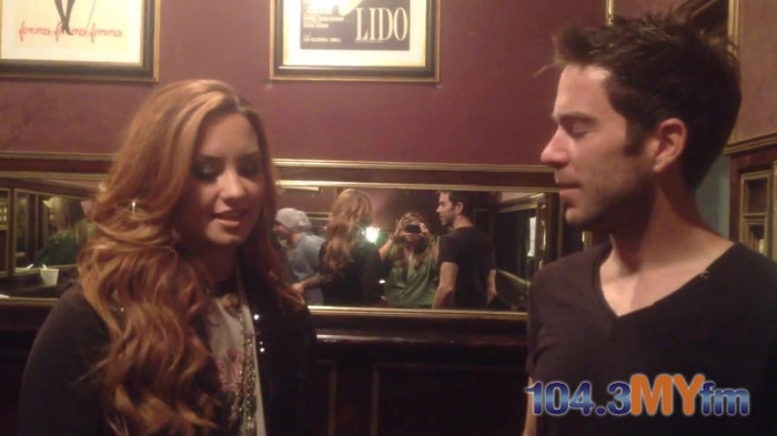 1043 MYfm\'s Ty Bentli with Demi Lovato in LA 0914 - Demi - 1043 MYfm Ty Bentli Part oo1