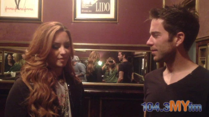 1043 MYfm\'s Ty Bentli with Demi Lovato in LA 0935 - Demi - 1043 MYfm Ty Bentli Part oo1