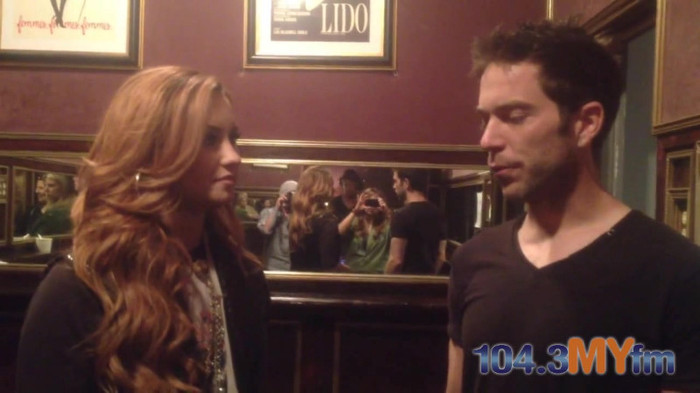 1043 MYfm\'s Ty Bentli with Demi Lovato in LA 1077