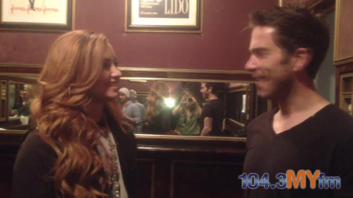1043 MYfm\'s Ty Bentli with Demi Lovato in LA 1235