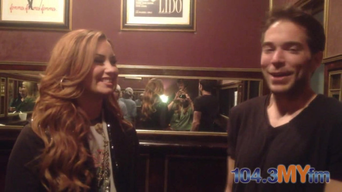 1043 MYfm\'s Ty Bentli with Demi Lovato in LA 1252