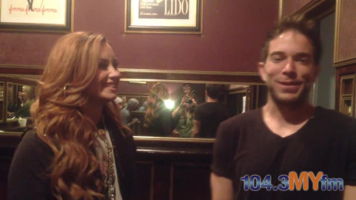 1043 MYfm\'s Ty Bentli with Demi Lovato in LA 1267