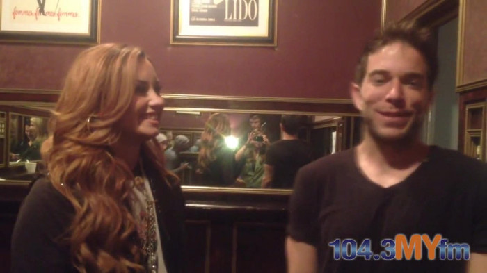 1043 MYfm\'s Ty Bentli with Demi Lovato in LA 1269