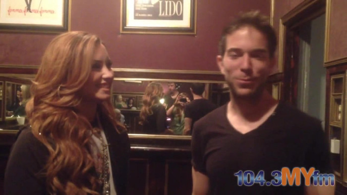 1043 MYfm\'s Ty Bentli with Demi Lovato in LA 1291
