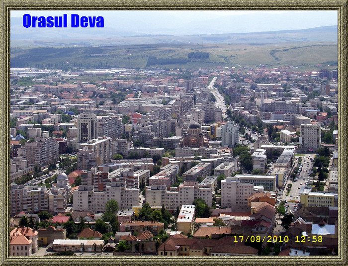 208. Orasul Deva vazut de pe Dealul Cetatuii - Fascinanta Romanie - 4
