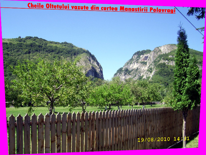 324. Cheile Oltetului vazute de la Manastirea Polovragi - Fascinanta Romanie - 4