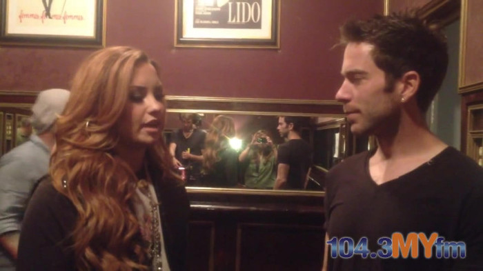 1043 MYfm\'s Ty Bentli with Demi Lovato in LA 1586
