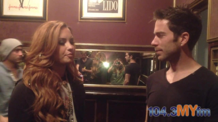 1043 MYfm\'s Ty Bentli with Demi Lovato in LA 1595
