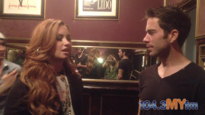 1043 MYfm\'s Ty Bentli with Demi Lovato in LA 1644 - Demi - 1043 MYfm Ty Bentli Part oo3