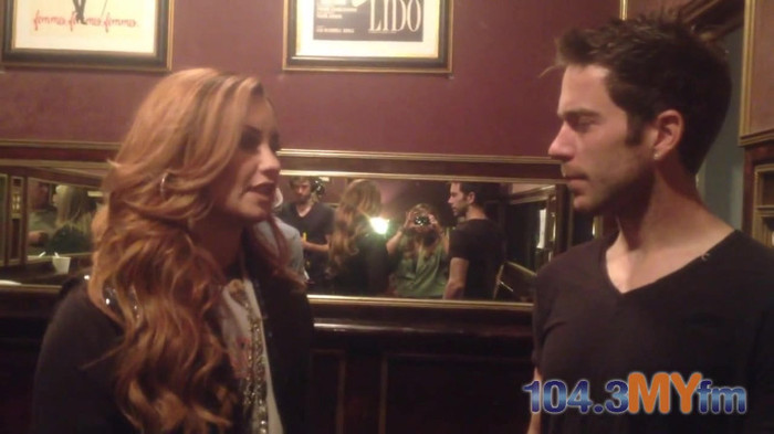 1043 MYfm\'s Ty Bentli with Demi Lovato in LA 1695