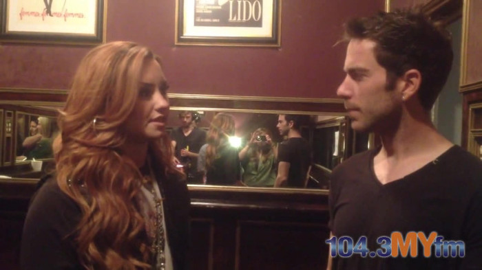 1043 MYfm\'s Ty Bentli with Demi Lovato in LA 1741
