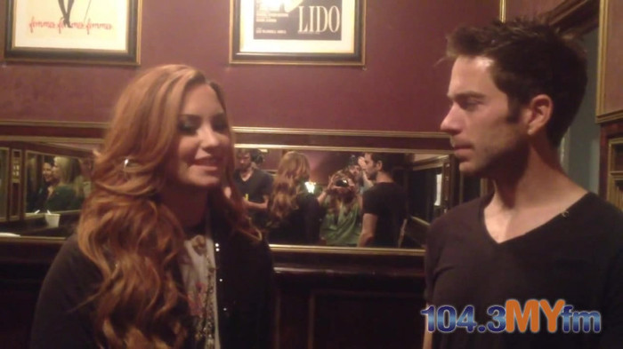 1043 MYfm\'s Ty Bentli with Demi Lovato in LA 1855