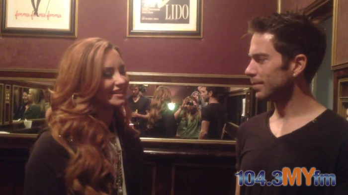 1043 MYfm\'s Ty Bentli with Demi Lovato in LA 1867