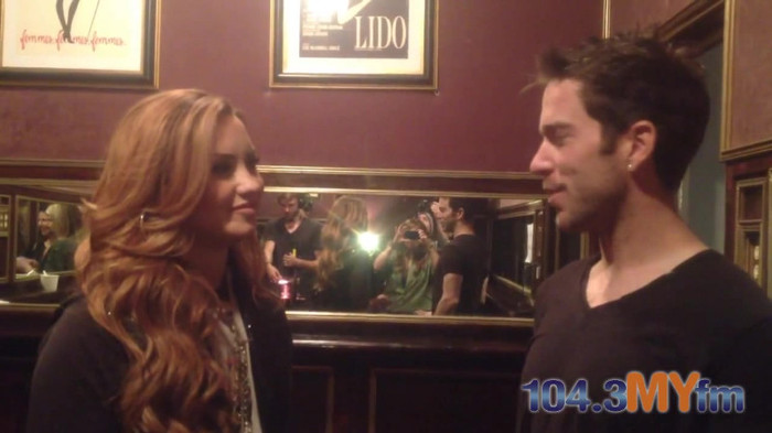 1043 MYfm\'s Ty Bentli with Demi Lovato in LA 1928 1043 MYfm\'s Ty Bentli with Demi Lovato in LA 1928
