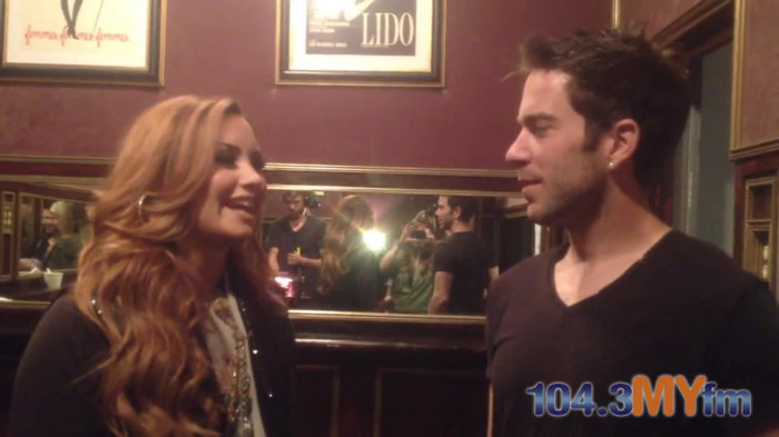 1043 MYfm\'s Ty Bentli with Demi Lovato in LA 2167 - Demi - 1043 MYfm Ty Bentli Part oo4
