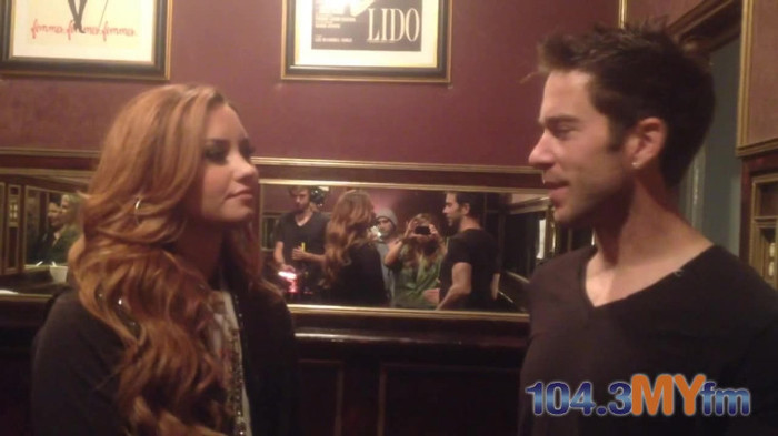 1043 MYfm\'s Ty Bentli with Demi Lovato in LA 2404 - Demi - 1043 MYfm Ty Bentli Part oo4