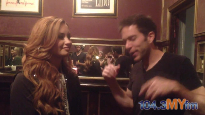 1043 MYfm\'s Ty Bentli with Demi Lovato in LA 2611