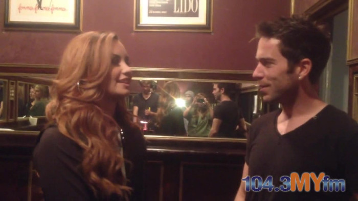 1043 MYfm\'s Ty Bentli with Demi Lovato in LA 3213 - Demi - 1043 MYfm Ty Bentli Part oo6