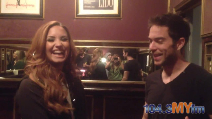 1043 MYfm\'s Ty Bentli with Demi Lovato in LA 3816
