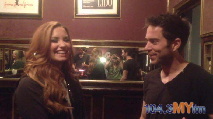 1043 MYfm\'s Ty Bentli with Demi Lovato in LA 3834