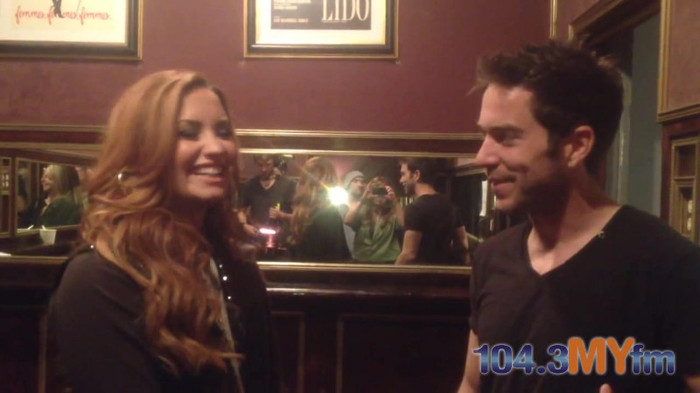 1043 MYfm\'s Ty Bentli with Demi Lovato in LA 3836
