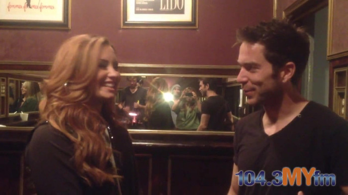 1043 MYfm\'s Ty Bentli with Demi Lovato in LA 3841