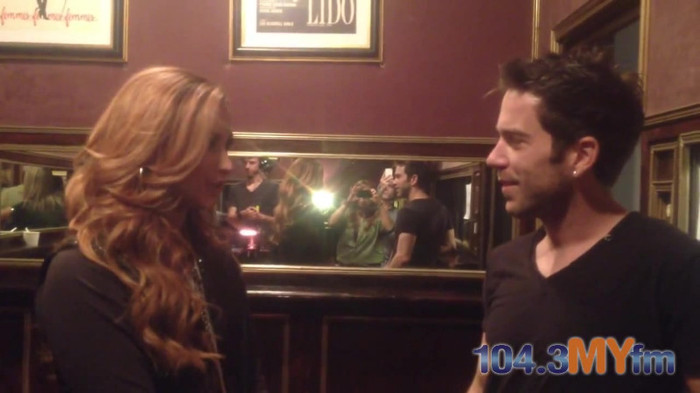 1043 MYfm\'s Ty Bentli with Demi Lovato in LA 4931