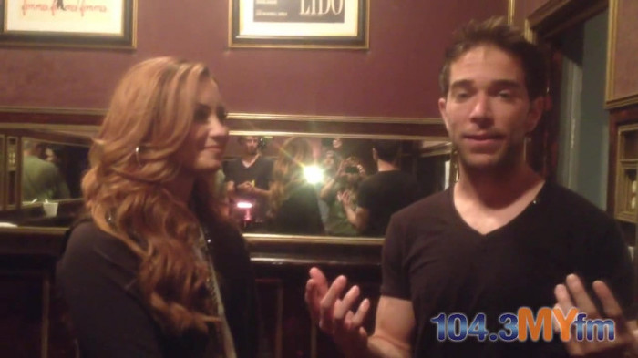 1043 MYfm\'s Ty Bentli with Demi Lovato in LA 5386