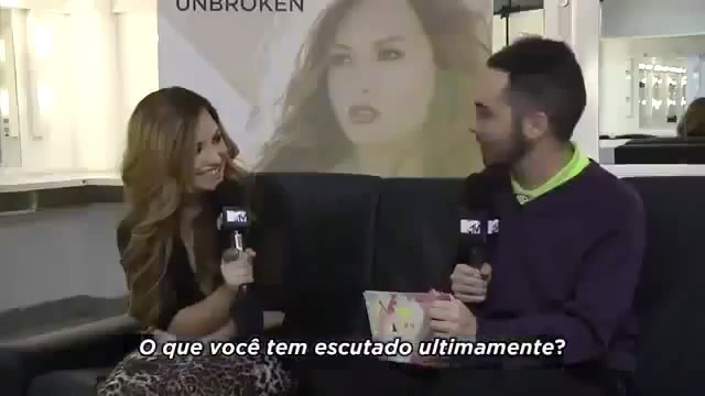 Demi Says She Listens (7) - Demi Says She Listens To Skrillex and Nicki Minaj and Rihanna and Kelly Clarkson to MTV Brazil