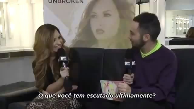 Demi Says She Listens (11) - Demi Says She Listens To Skrillex and Nicki Minaj and Rihanna and Kelly Clarkson to MTV Brazil