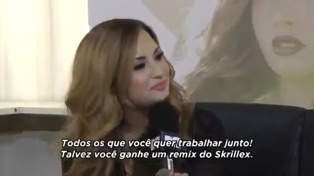 Demi Says She Listens (59) - Demi Says She Listens To Skrillex and Nicki Minaj and Rihanna and Kelly Clarkson to MTV Brazil