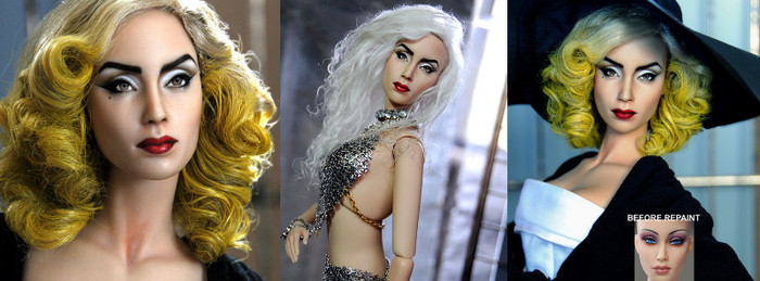 doll_repaint___lady_gaga_by_noeling-d336vgx - PAPUSI FACUTE DUPA VEDETE